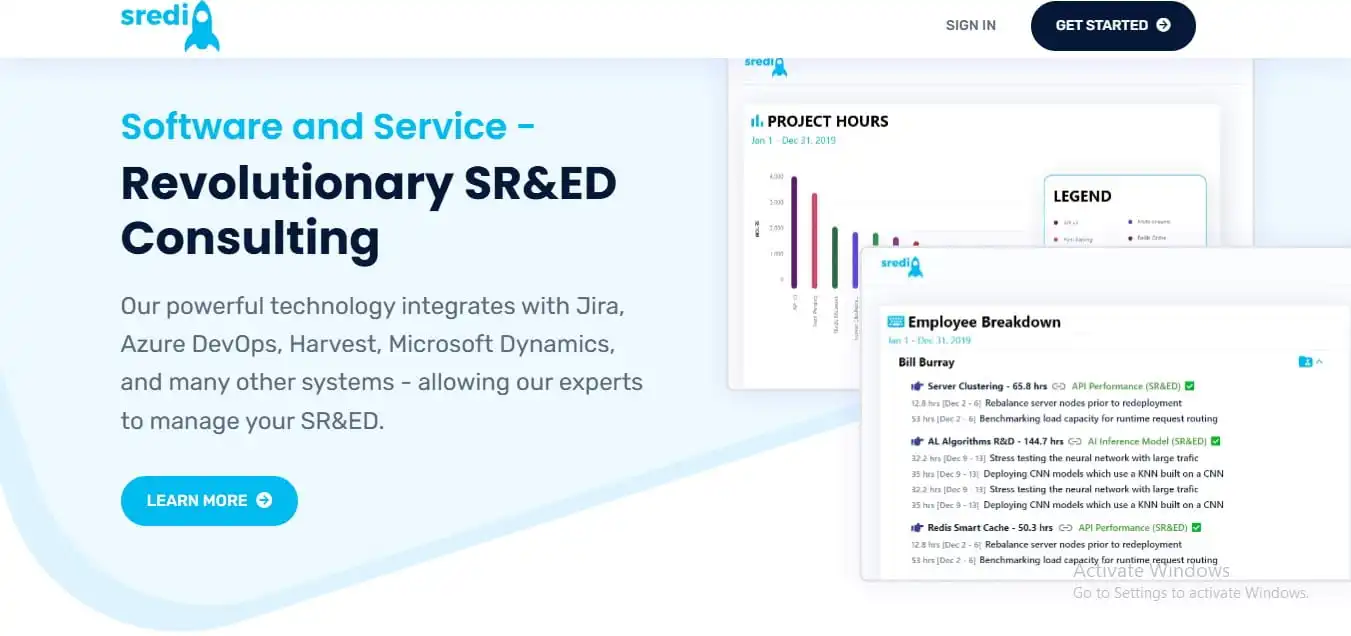 Sredio portfolio project preview