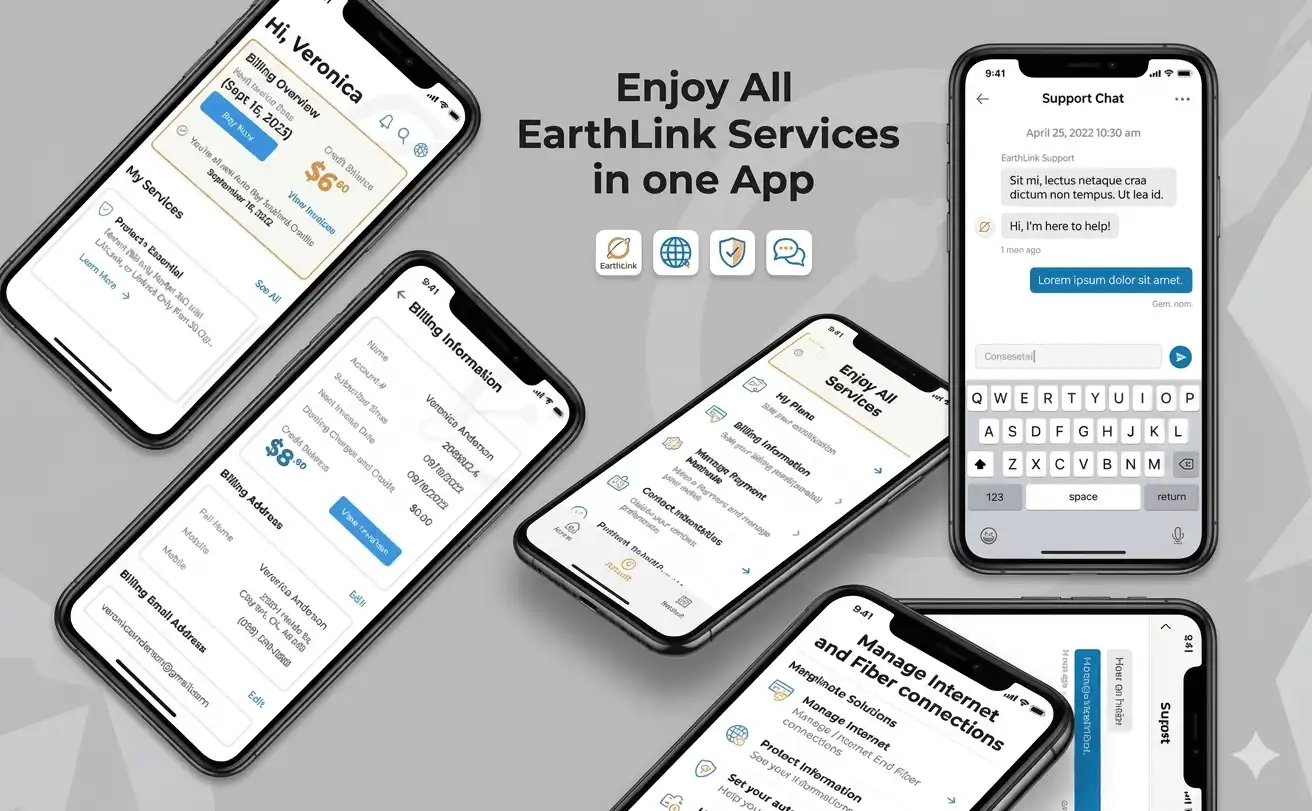 EarthLink portfolio project preview