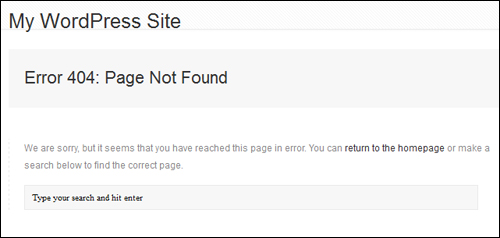 404 error